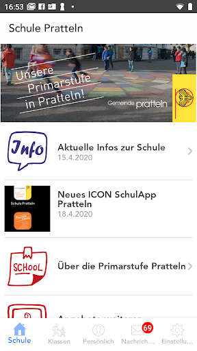 Schule Pratteln Screen 3