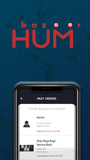 Android application HUM Bazaar Vendor screenshort