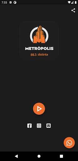 Android application Metrópolis 88.3 Radio screenshort
