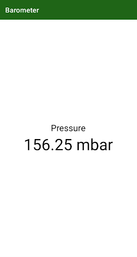 Android application Barometer - air pressure screenshort