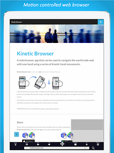 Kinetic Browser HD Tangkapan layar