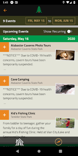 OK State Parks Official Guide Screen 2