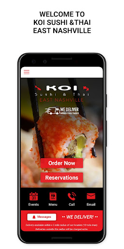 Android application Koi Sushi & Thai East screenshort