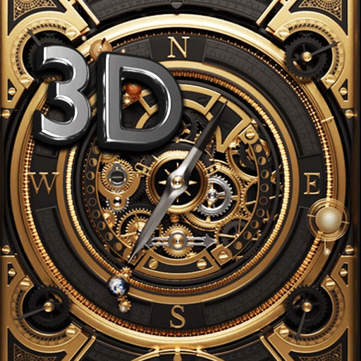 3D Compass Wallpaper Keyboard 5.9.65 Icon