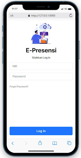 Android application Hadir Nesaba screenshort