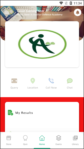 Aadhar Defence Academy Screen 2