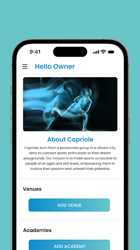 Capriole Admin Screen 2
