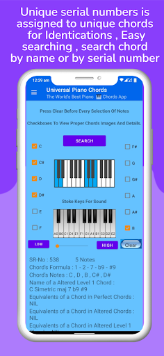 Universal Piano Chords Screen 2