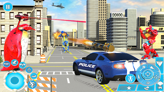 Police Penguin Robot Car Games  screenshots 8