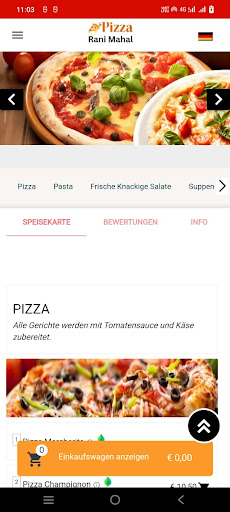 Pizza Rani Mahal Kempten Screen 2