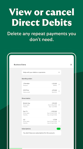 Screenshot of Lloyds Business Banking app