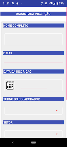 Inscrição Screen 2