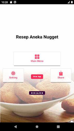 Android application Resep Aneka Nugget screenshort