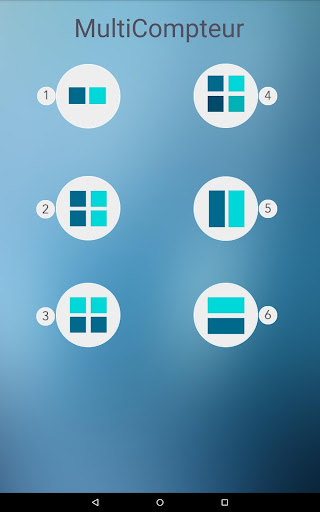 Android application MultiCompteur screenshort