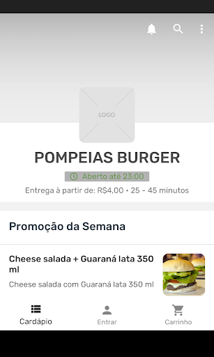Android application Pompéia's Burger screenshort