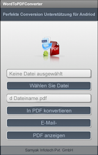 Doc to PDF Converter Screenshot
