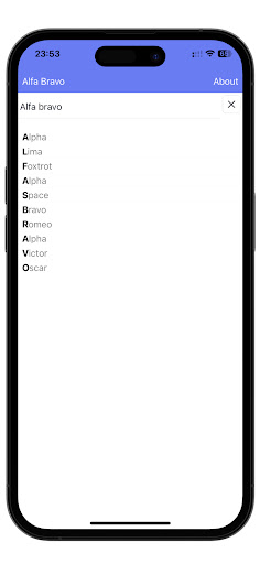 Alpha Bravo Alphabet Screen 2