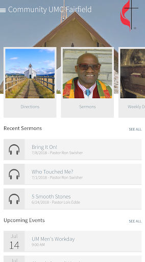 Android application Community UMC Fairfield screenshort