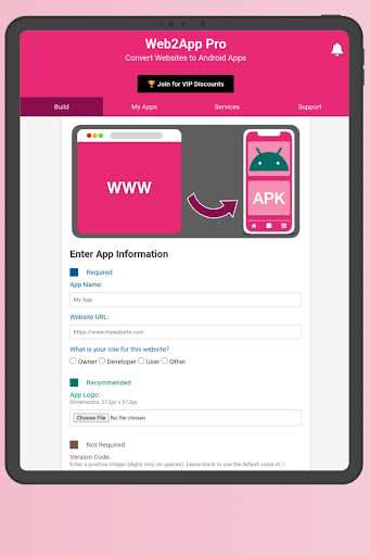 Web2App: Web to App Converter screenshot 8