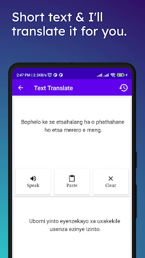 Sesotho To Xhosa Translator Screenshot 3 - AppWisp.com
