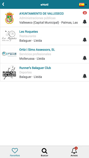Android application eNoti screenshort