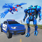 Cover Image of Скачать Летающий орел робот автомобильные игры  APK