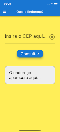 Android application Só Sei o CEP screenshort