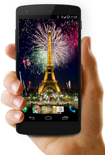 Android application Fireworks Video Live Wallpaper screenshort