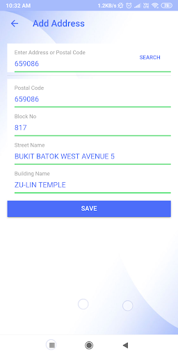 Android application Lentor Medical Transport screenshort