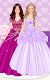 screenshot of Purple princess dress up game