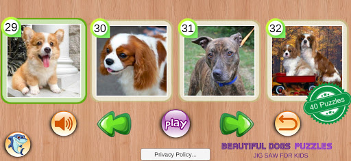 Beautiful Dogs Puzzles Toddler Screen 3