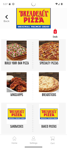 Screenshot of Breadeaux Pizza