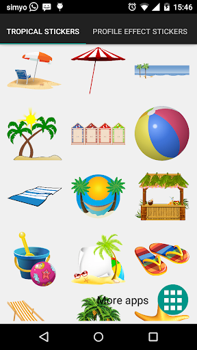 Tropical & summer stickers Screen 2
