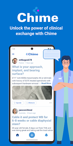 Android application Chime - Clinical Exchange screenshort