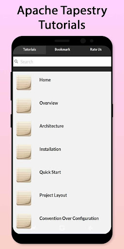 Android application Easy Apache Tapestry Tutorial screenshort