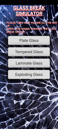 Android application Glass Break Simulator screenshort