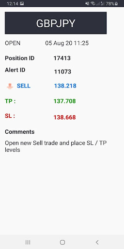 Android application Signalator Signals screenshort