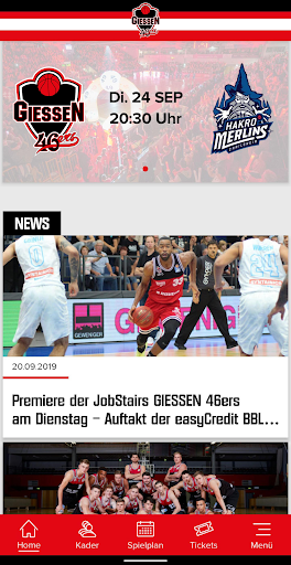 Android application GIESSEN 46ers screenshort