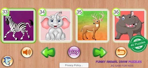 Funny Animal Draw Puzzles Screen 3