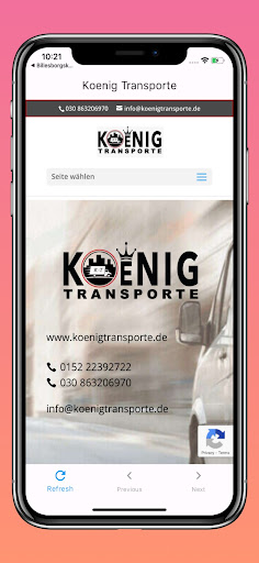 Android application KoenigTransporte screenshort