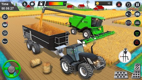 Real Tractor Driving Games