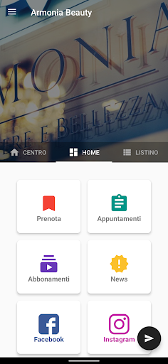 Android application Armonia Beauty App screenshort