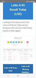 Korea Lottery 6/45 Results APK 1