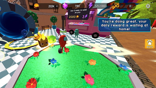 Rainbow sandbox: guys and pets Screen 2