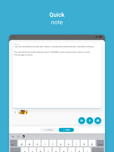 Screenshot of RAYNET CRM