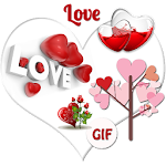 Cover Image of Tải xuống Tình yêu GIF: Khung ảnh tình yêu & Lời chào  APK
