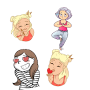 Stickers for girls WAStickerApps