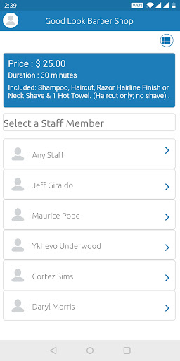 App screenshot