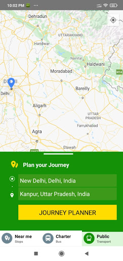Android application Rideincity screenshort