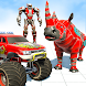 Rhino Robot Monster Truck Robot Transform Games